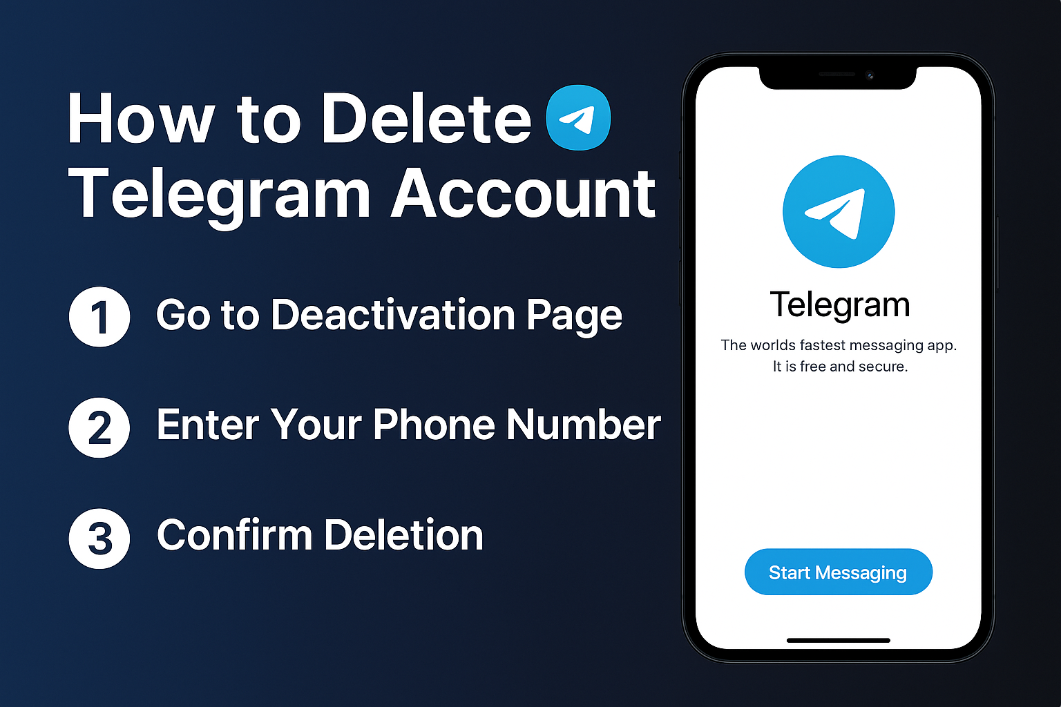 how to delete telegram account